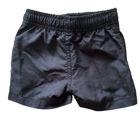 Little Surfer Dude Black Toddler Boy Swim Trunks | 24M - Picture 2 of 3